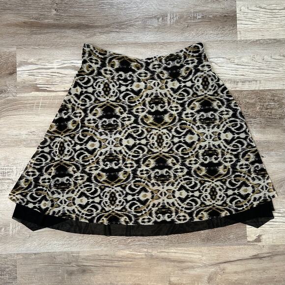 Vintage Y2K Profile Tube Top Leopard Mesh Knot Front Asymmetrical Indie Large - Picture 5 of 8